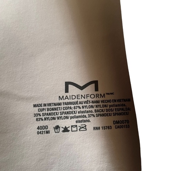 MAIDENFORM Comfort Devotion Dreamwire Underwire Full Coverage Bra 40DD - Picture 7 of 7